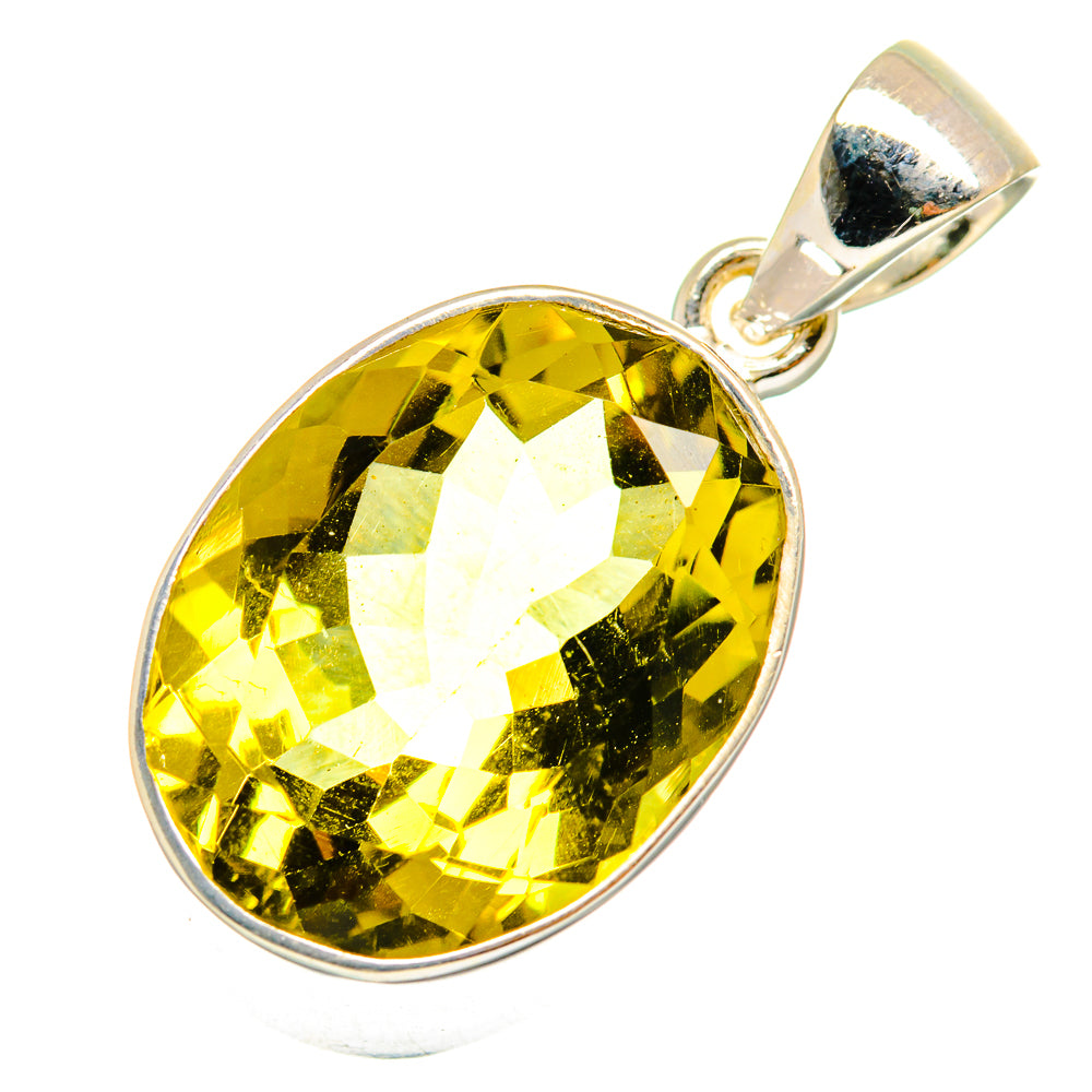 Lemon Quartz Pendants handcrafted by Ana Silver Co - PD9472