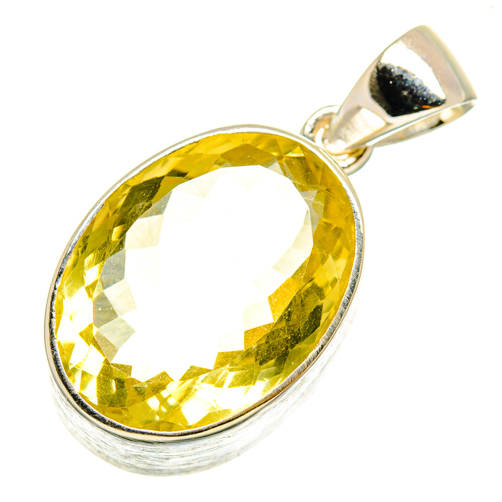 Lemon Quartz Pendants handcrafted by Ana Silver Co - PD9473