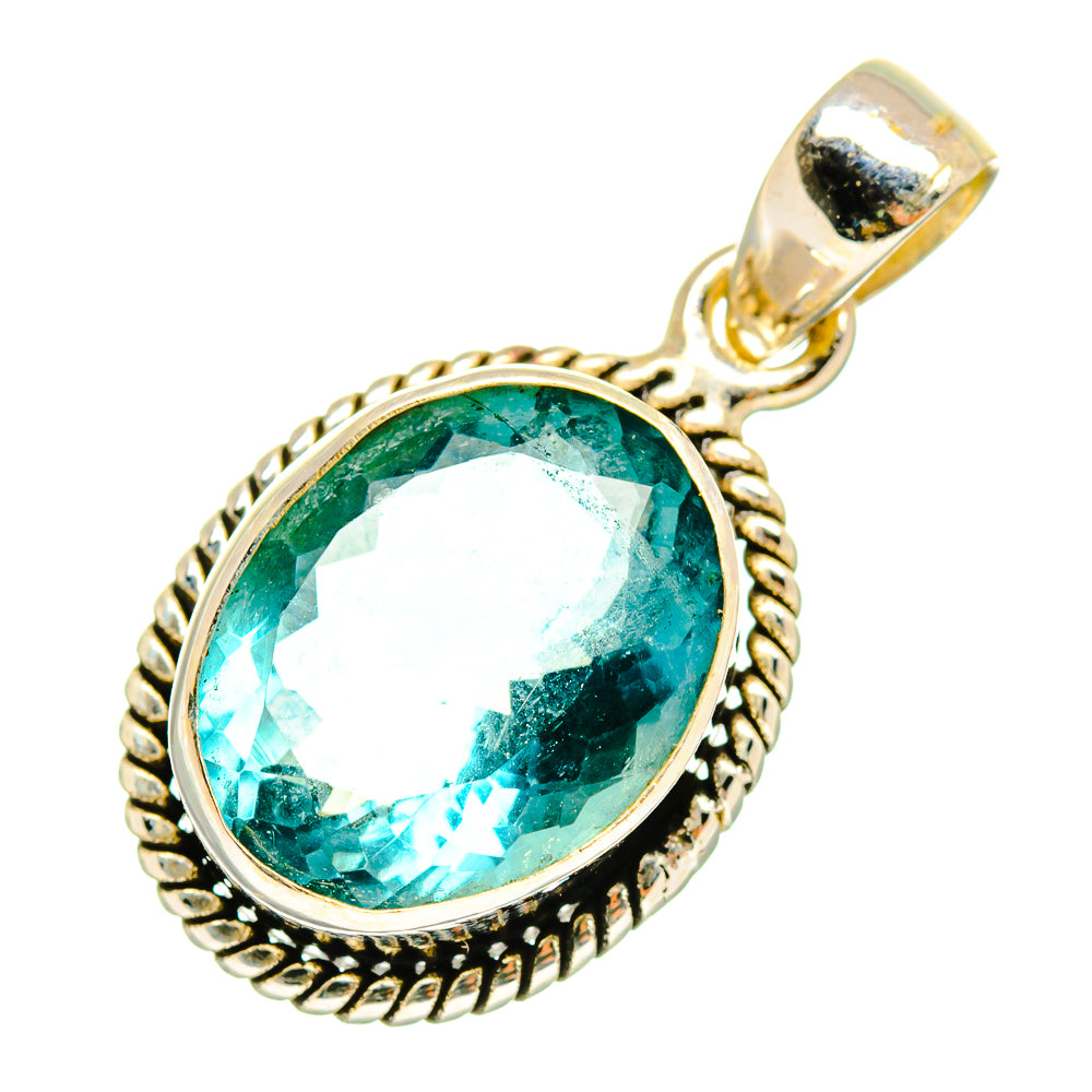 Blue Topaz Pendants handcrafted by Ana Silver Co - PD9474