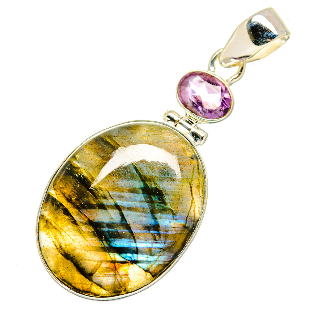 Labradorite Pendants handcrafted by Ana Silver Co - PD9477