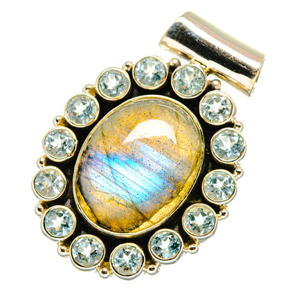 Labradorite Pendants handcrafted by Ana Silver Co - PD9483