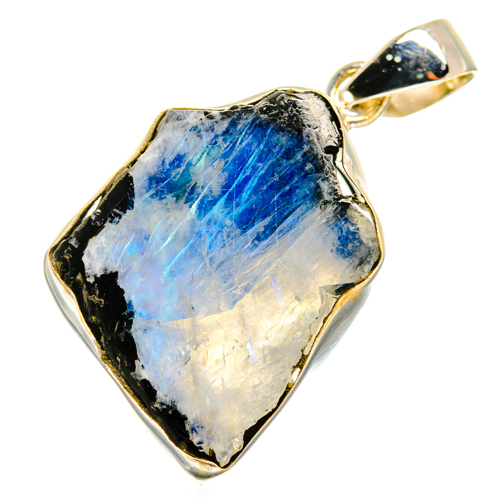 Rainbow Moonstone Pendants handcrafted by Ana Silver Co - PD9488