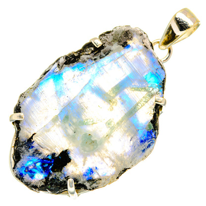 Rainbow Moonstone Pendants handcrafted by Ana Silver Co - PD9491