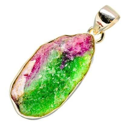 Ruby Zoisite Pendants handcrafted by Ana Silver Co - PD9502