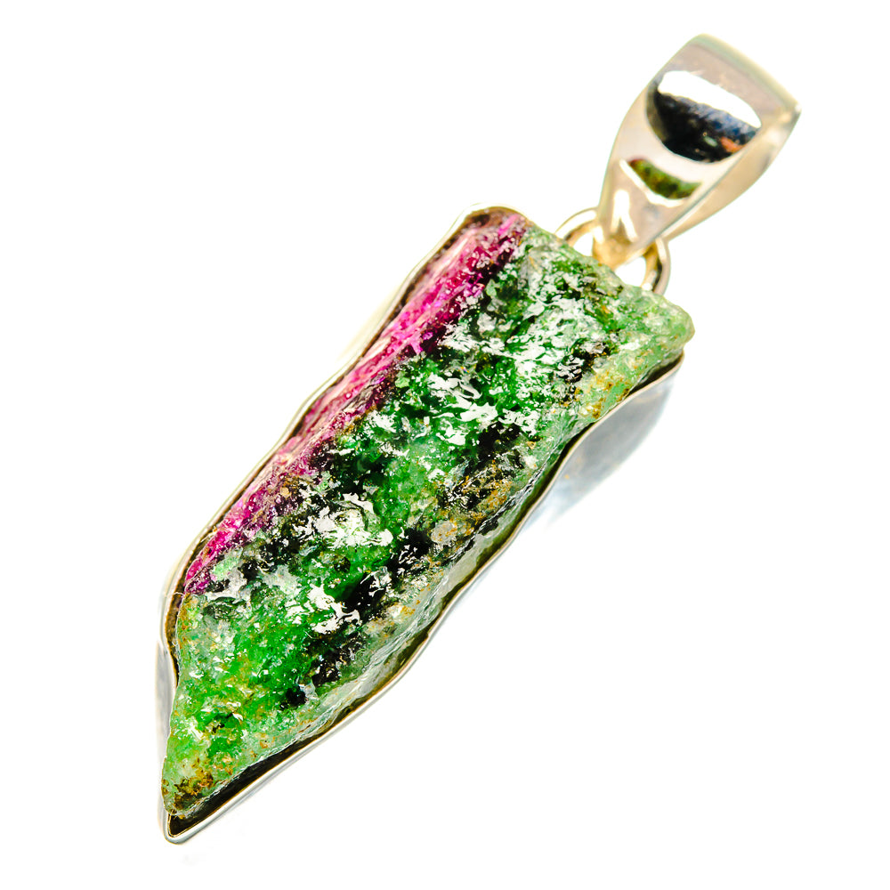 Ruby Zoisite Pendants handcrafted by Ana Silver Co - PD9506