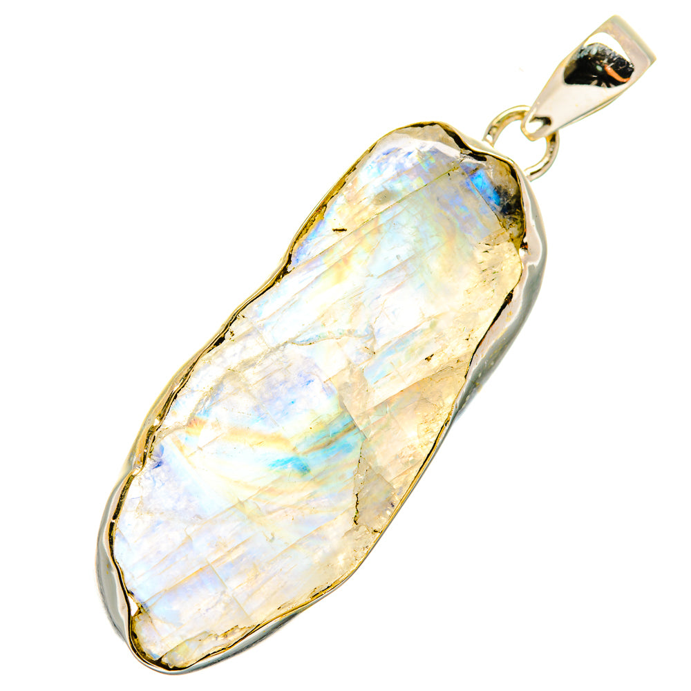 Rainbow Moonstone Pendants handcrafted by Ana Silver Co - PD9509