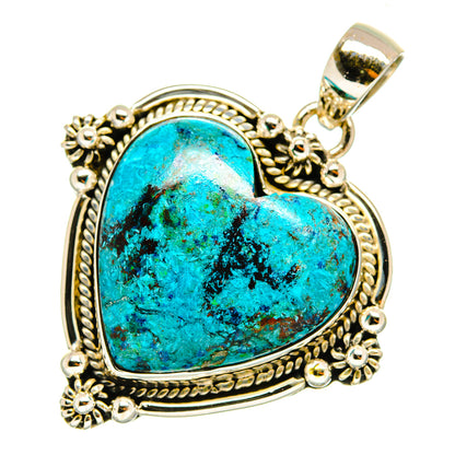 Chrysocolla Pendants handcrafted by Ana Silver Co - PD9523