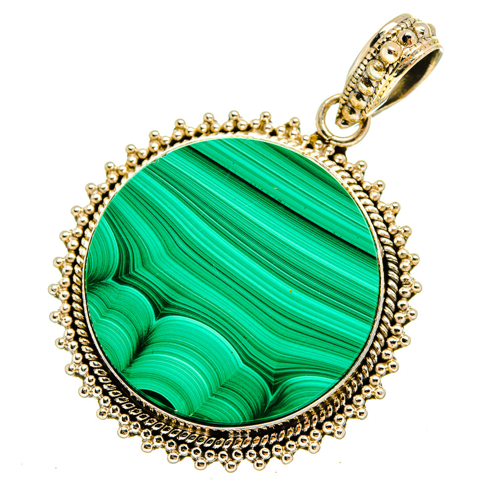 Malachite Pendants handcrafted by Ana Silver Co - PD9548