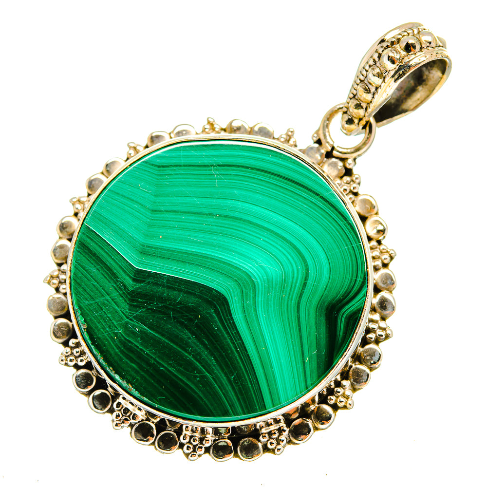 Malachite Pendants handcrafted by Ana Silver Co - PD9549