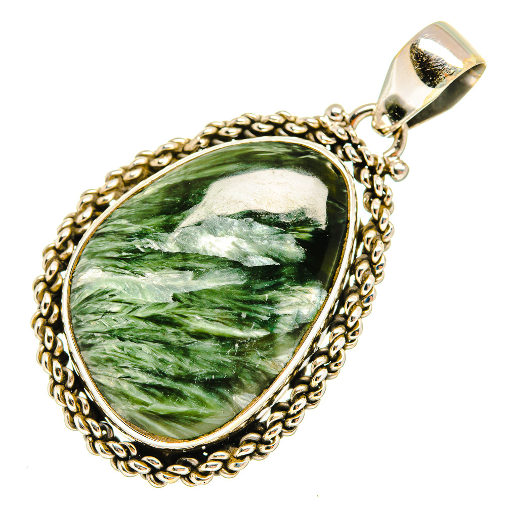 Seraphinite Pendants handcrafted by Ana Silver Co - PD9558