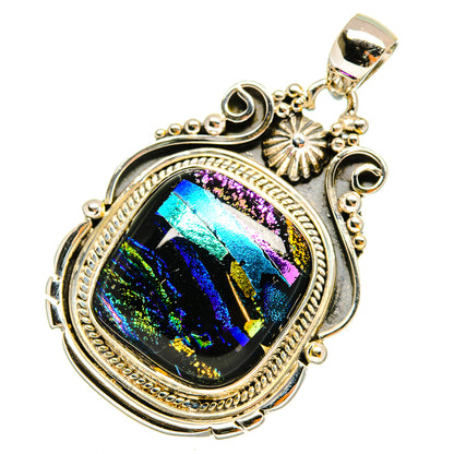 Dichroic Glass Pendants handcrafted by Ana Silver Co - PD9585
