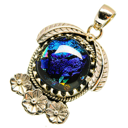 Dichroic Glass Pendants handcrafted by Ana Silver Co - PD9587