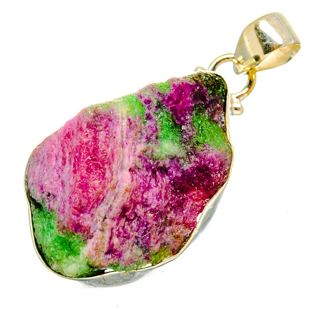 Ruby Zoisite Pendants handcrafted by Ana Silver Co - PD9595