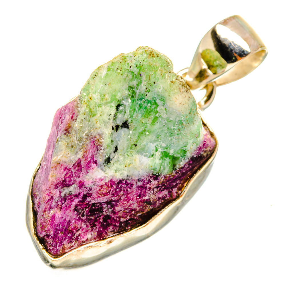 Ruby Zoisite Pendants handcrafted by Ana Silver Co - PD9598