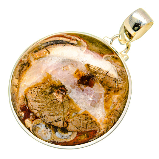 Mushroom Rhyolite Pendants handcrafted by Ana Silver Co - PD9602