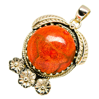 Sponge Coral Pendants handcrafted by Ana Silver Co - PD9611
