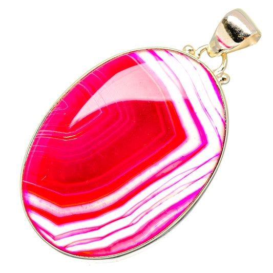 Pink Botswana Agate Pendants handcrafted by Ana Silver Co - PD9616