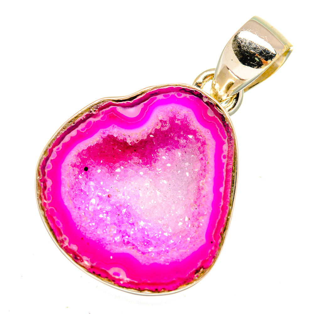 Purple Geode Slice Pendants handcrafted by Ana Silver Co - PD9618