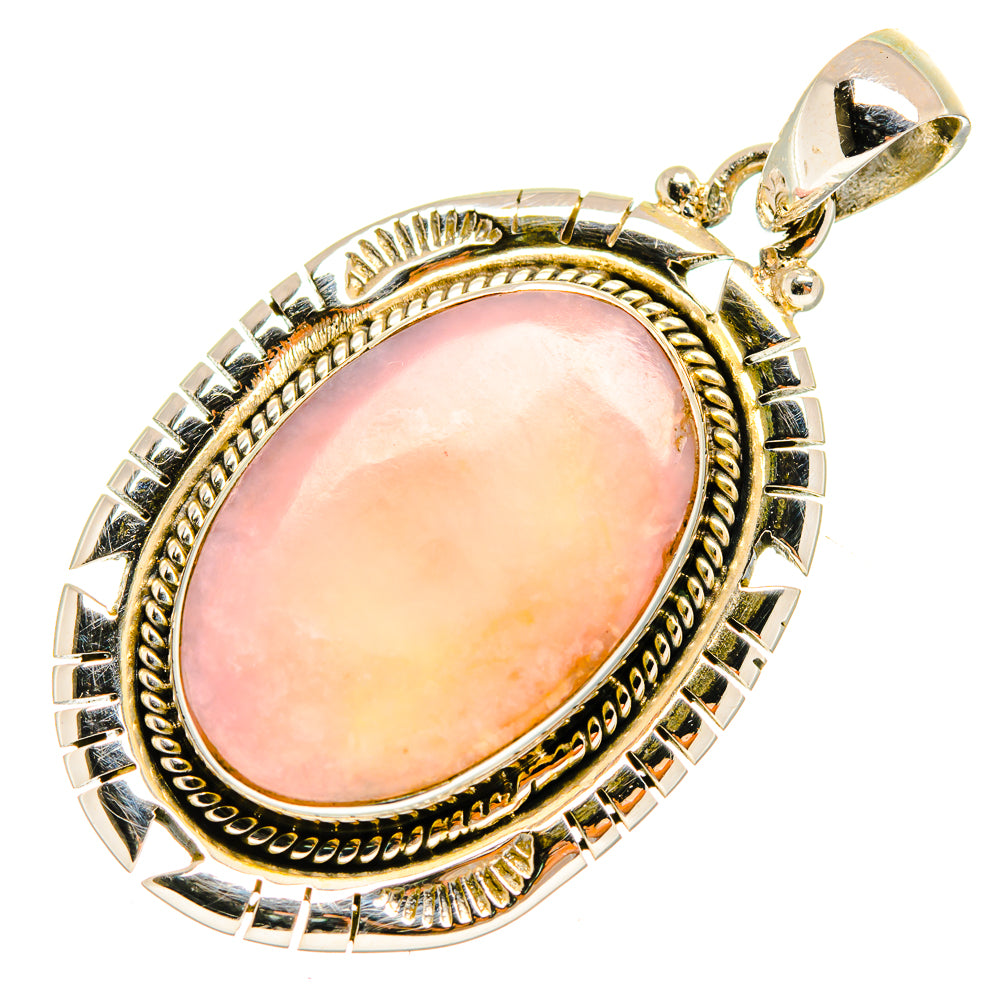 Pink Opal Pendants handcrafted by Ana Silver Co - PD9623