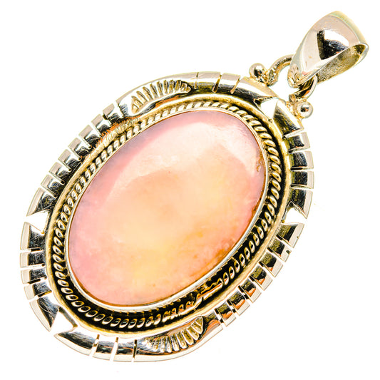 Pink Opal Pendants handcrafted by Ana Silver Co - PD9623