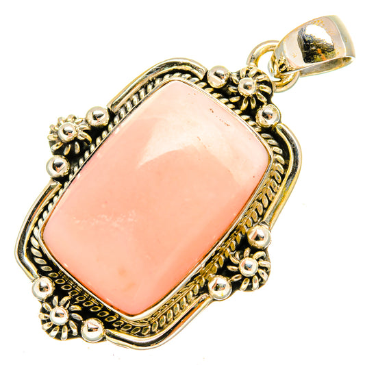 Pink Opal Pendants handcrafted by Ana Silver Co - PD9624