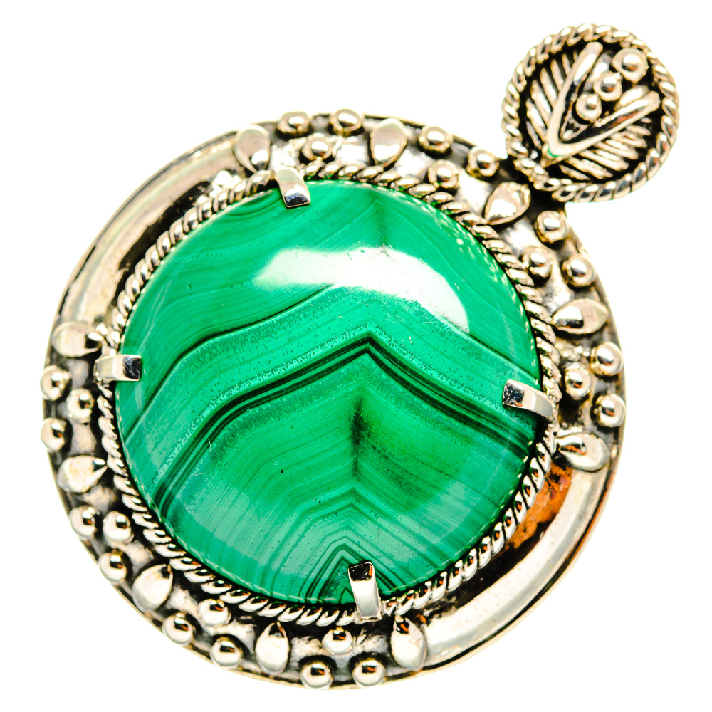Malachite Pendants handcrafted by Ana Silver Co - PD9633