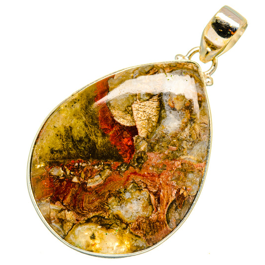 Mushroom Rhyolite Pendants handcrafted by Ana Silver Co - PD9652