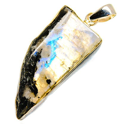 Rainbow Moonstone Pendants handcrafted by Ana Silver Co - PD9664