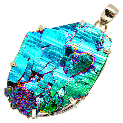 Titanium Sunshine Druzy Pendants handcrafted by Ana Silver Co - PD9677