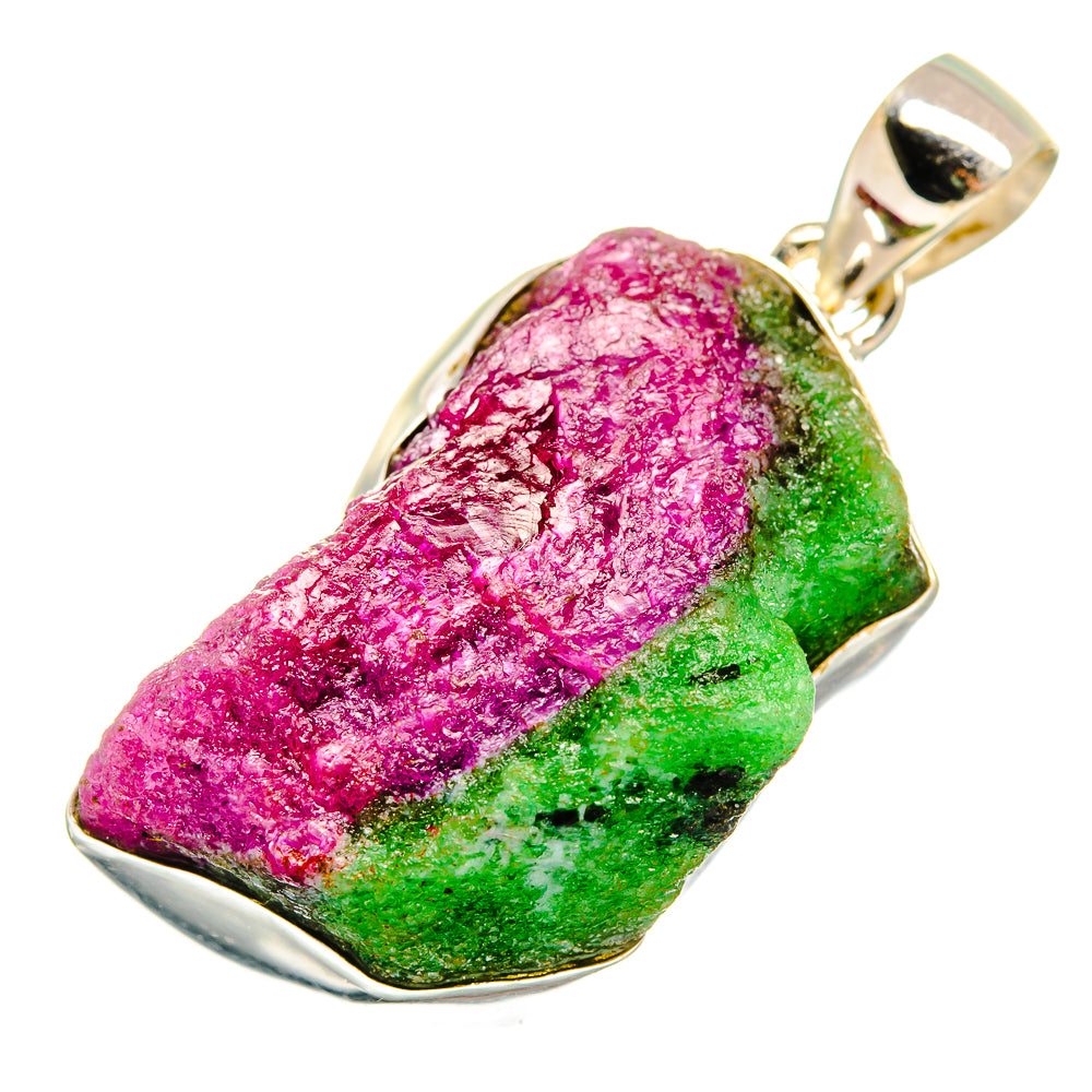 Ruby Zoisite Pendants handcrafted by Ana Silver Co - PD9680