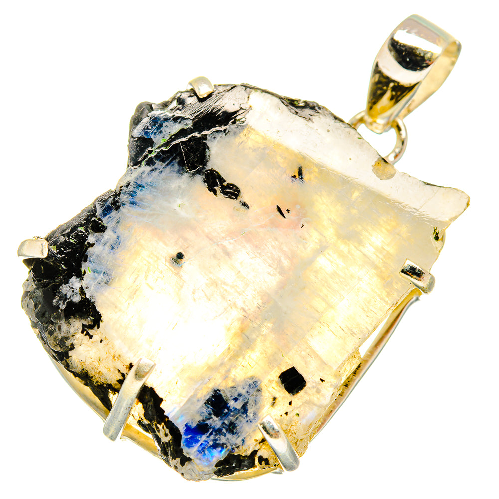 Rainbow Moonstone Pendants handcrafted by Ana Silver Co - PD9697