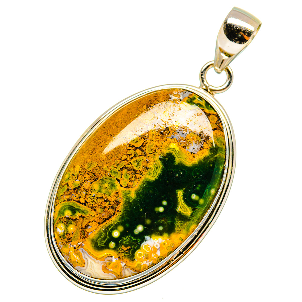 Ocean Jasper Pendants handcrafted by Ana Silver Co - PD9712