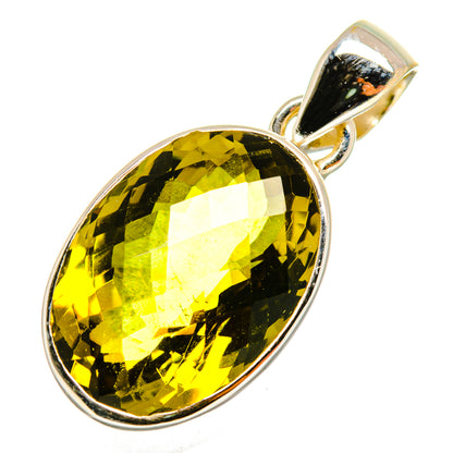 Olive Quartz Pendants handcrafted by Ana Silver Co - PD9728