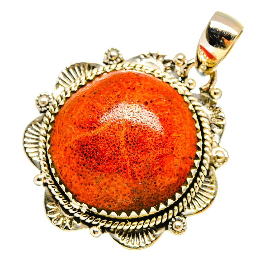 Sponge Coral Pendants handcrafted by Ana Silver Co - PD9736