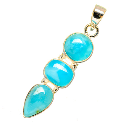Larimar Pendants handcrafted by Ana Silver Co - PD9740