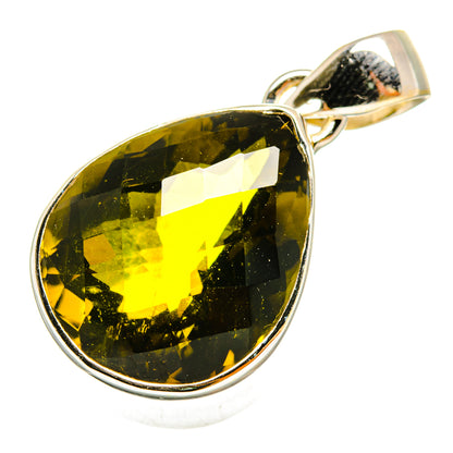 Olive Quartz Pendants handcrafted by Ana Silver Co - PD9748