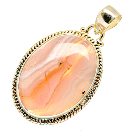 Botswana Agate Pendants handcrafted by Ana Silver Co - PD9760 - Photo 2
