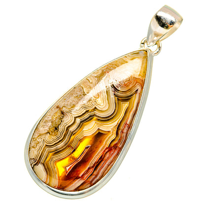 Laguna Lace Agate Pendants handcrafted by Ana Silver Co - PD9764