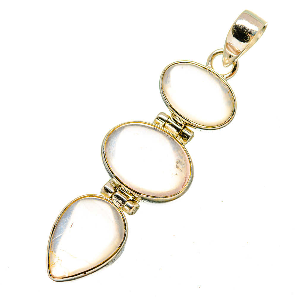Rose Quartz Pendants handcrafted by Ana Silver Co - PD9766