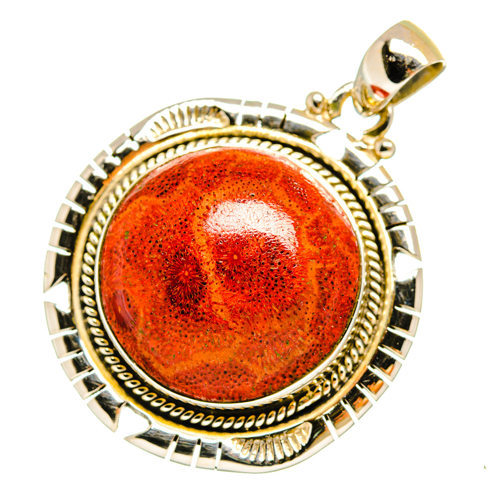 Sponge Coral Pendants handcrafted by Ana Silver Co - PD9797