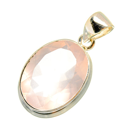 Rose Quartz Pendants handcrafted by Ana Silver Co - PD9799