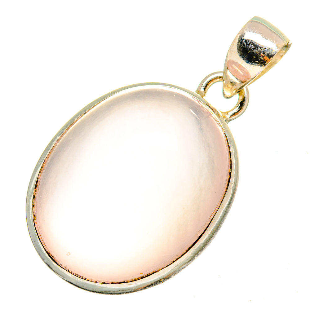 Rose Quartz Pendants handcrafted by Ana Silver Co - PD9800