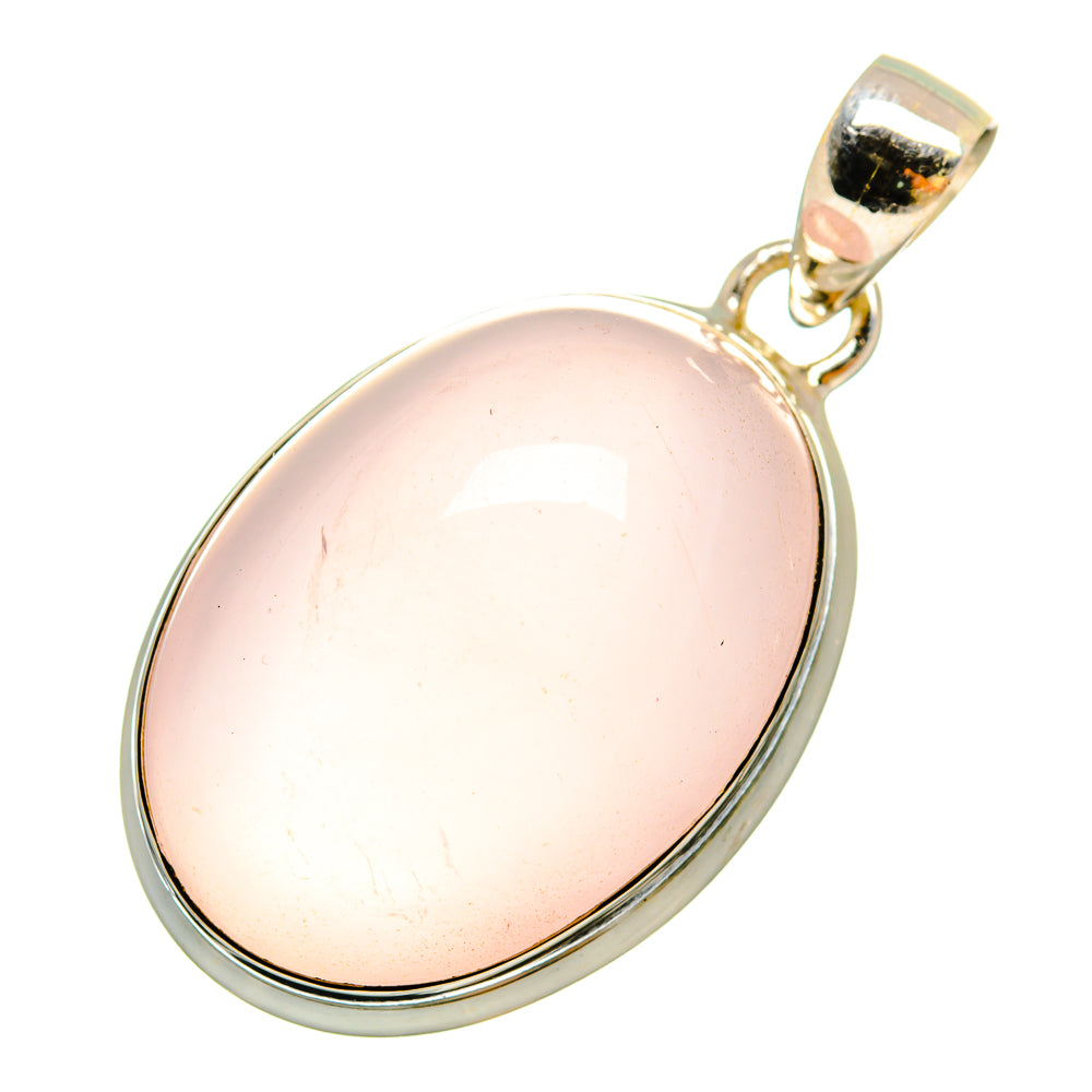 Rose Quartz Pendants handcrafted by Ana Silver Co - PD9812