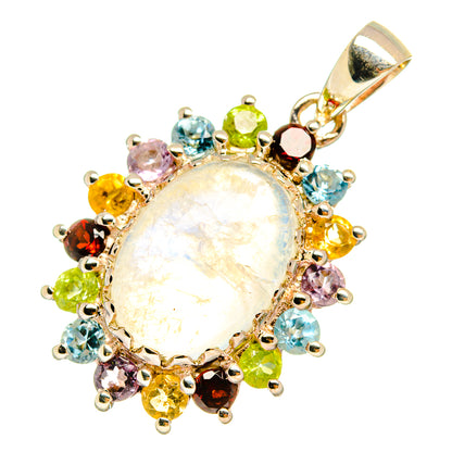 Rainbow Moonstone Pendants handcrafted by Ana Silver Co - PD9814