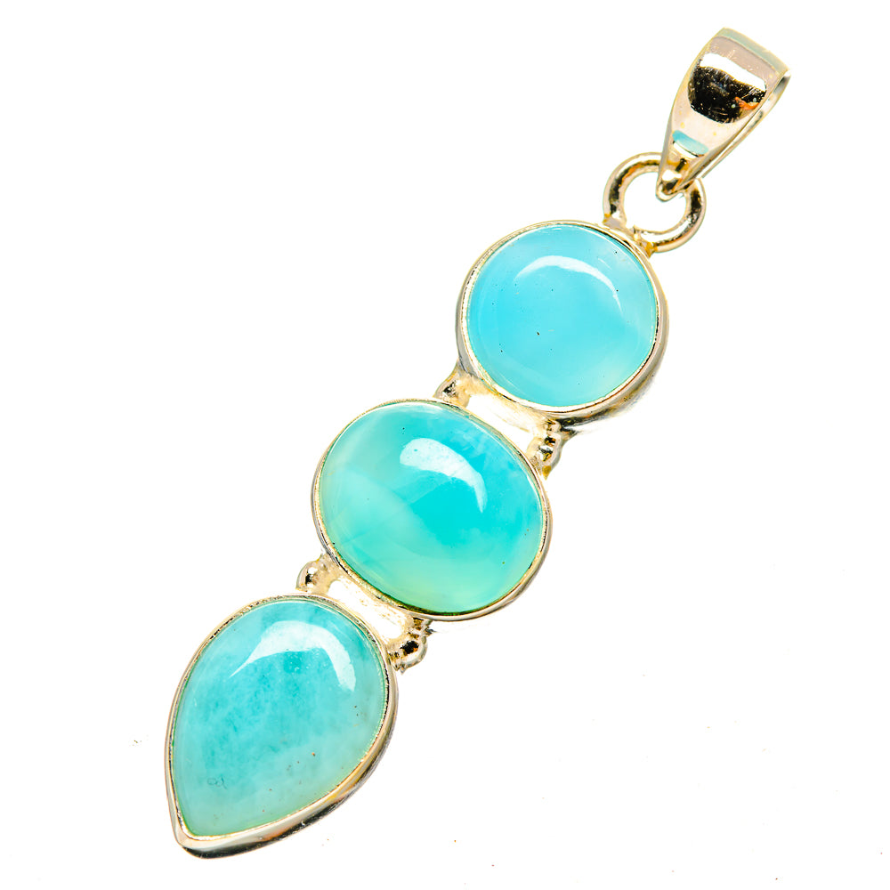 Larimar Pendants handcrafted by Ana Silver Co - PD9817