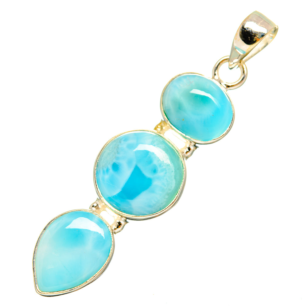 Larimar Pendants handcrafted by Ana Silver Co - PD9821