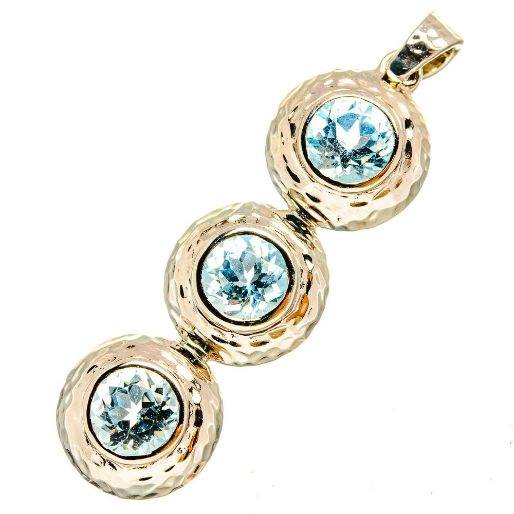 Blue Topaz Pendants handcrafted by Ana Silver Co - PD9822
