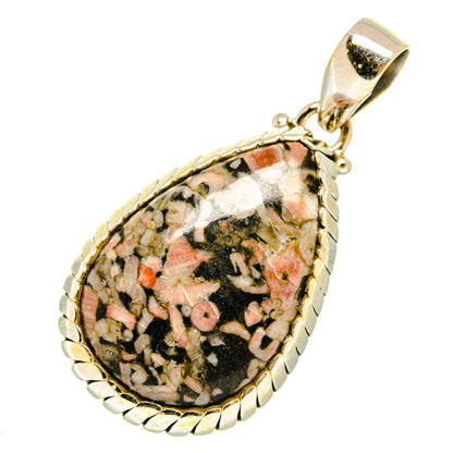 Crinoid Fossil Pendants handcrafted by Ana Silver Co - PD9837