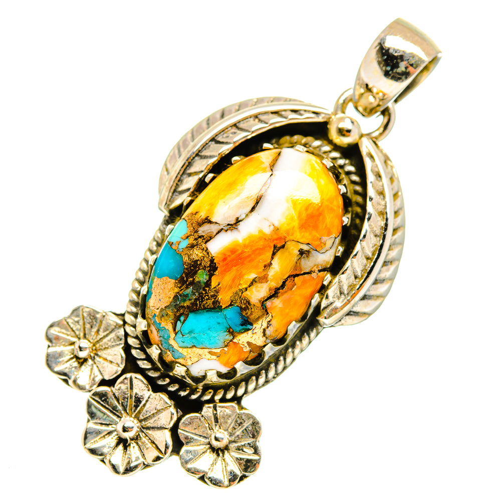 Spiny Oyster Turquoise Pendants handcrafted by Ana Silver Co - PD9840