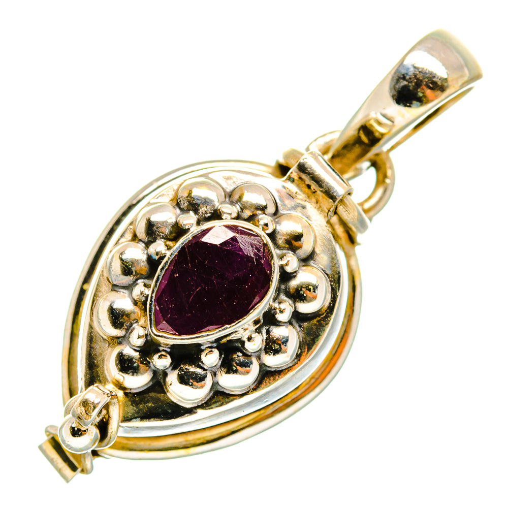 Ruby Pendants handcrafted by Ana Silver Co - PD9863